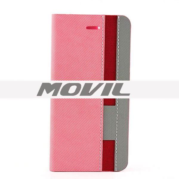 NP-2464 Funda Moda Raya Patrón de PU Cuero para Apple iPhone 6-10